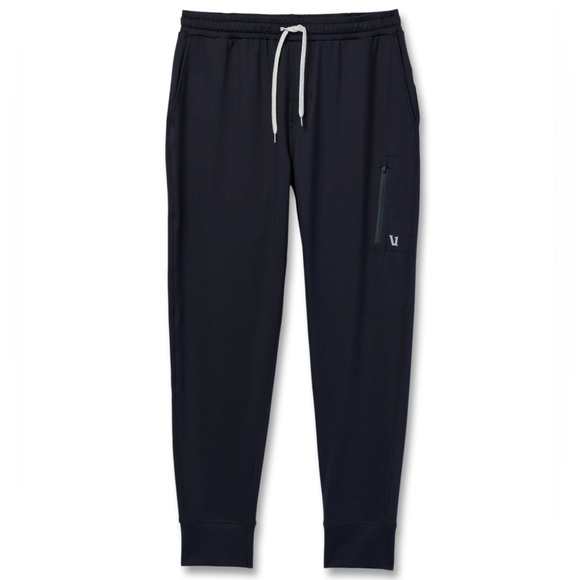 Vuori Men's Sunday Performance Jogger slim fit black pull on